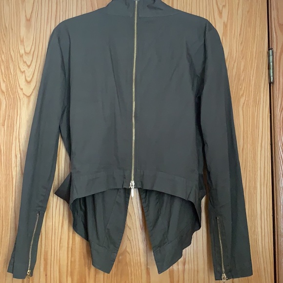 Green blazer/jacket with zipper details - Picture 2 of 2